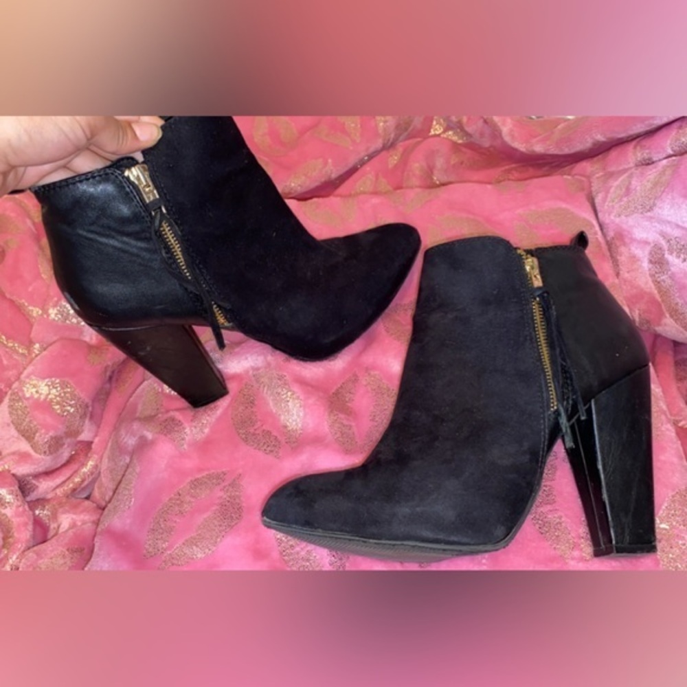 Black Heeled Boots / Booties